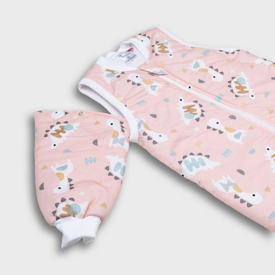 Tender Winter Baby Sleeping Bag with Detachable Sleeves Pink