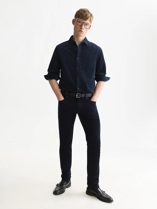 Long Sleeve Dark Blue Shirt
