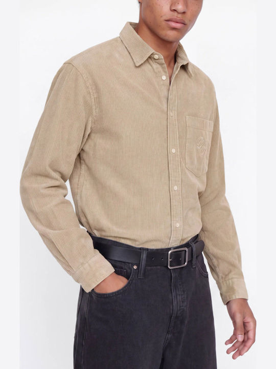 Jack & Jones Jorfrederiksberg Κοτλέ Overshirt Feather Gray
