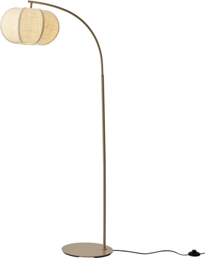 Eurolamp Arte Illumina Melya Floor Lamp H146.9xL75.7cm with E27 Bulb Holder Tan Eurolamp Arte Illumina Melya Floor Lamp H146.9xL75.7cm with E27 Bulb Holder Tan