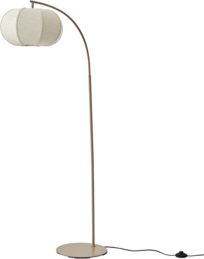 Eurolamp Arte Illumina Melya Floor Lamp H146.9xL75.7cm with E27 Bulb Holder Tan