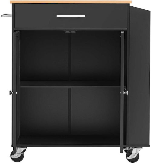 Dulap de Podea Negru 79,5x39,7x87 cm