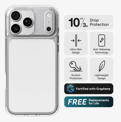Zagg Crystal Palace Lite Snap Apple iPhone 18 Pro/17 Pro