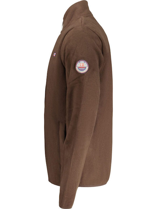 Men's Brown Fleece Jacket