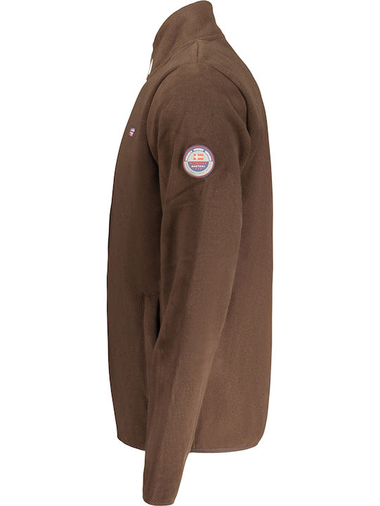 Men's Fleece Jacket Brown