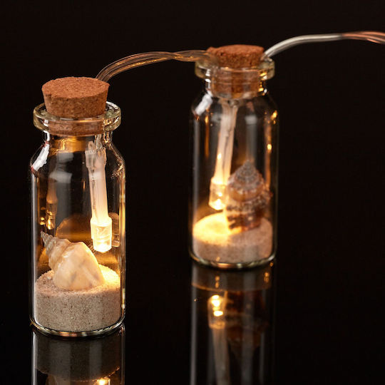 Set 72 Mini Glass Bottles Cork Stoppers Relaxdays Transparent 5.5 × 2 Cm 10 Ml