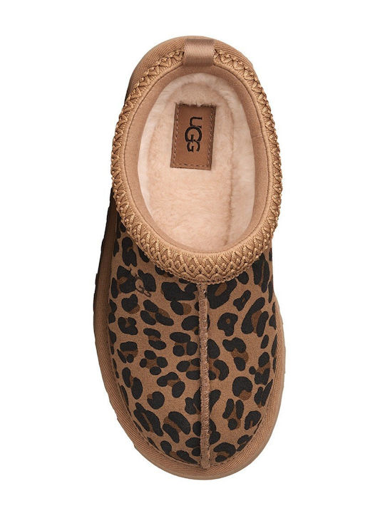 Tazz Spotted Suede Winter Women's Slippers White