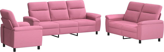 Set Mobilă Living Canapea cu 3 Locuri & Canapea cu 2 Locuri & Fotoliu