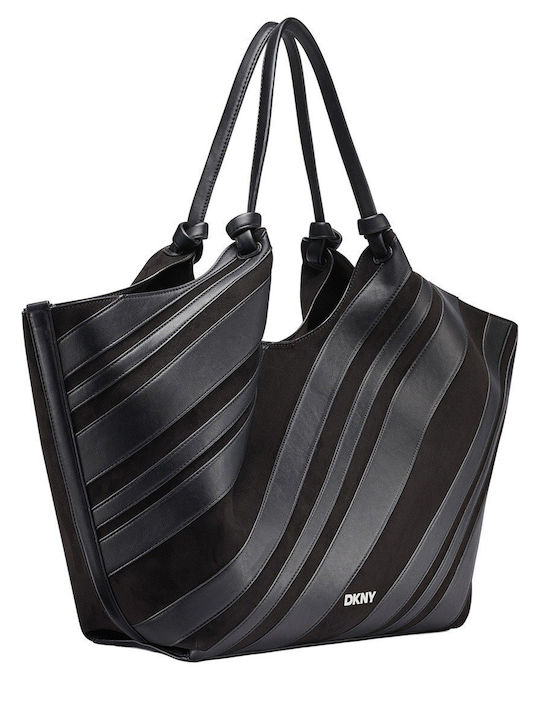 Paula Fabric Women's Tote Bag Black / Silver