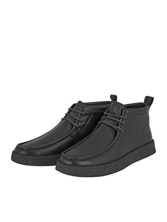 Schwarze Herrenstiefel aus Leder
