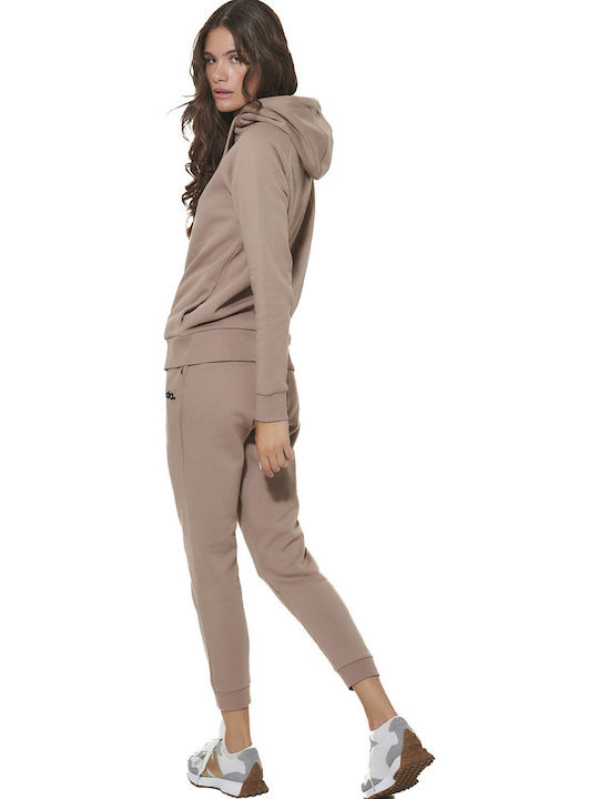 Fleece Sweatpants Mocha Meringue