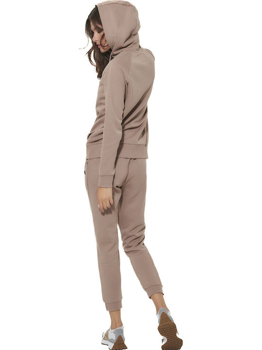 Fleece Sweatpants Mocha Meringue