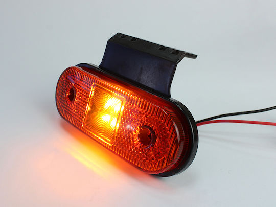 Комплект от 4 LED висящи габаритни светлини, 4 LED диода, 12/24 V, кехлибарени, 115 mm, 0193s