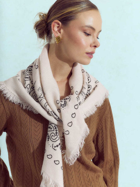 Celestino Damen Paisley-Schal Beige