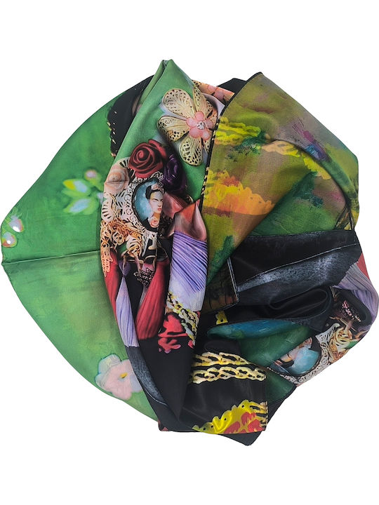 Gift-Me Multicoloured Women's Silk Scarf