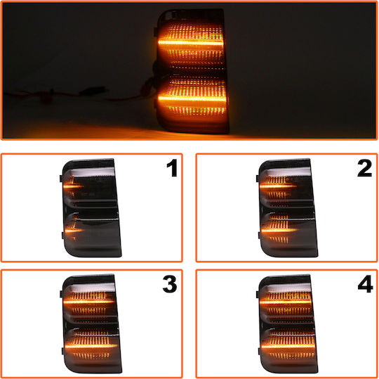 Citroen Jumper 2006 Led Side Indicator Smoked Dynamic 2 Pcs Set