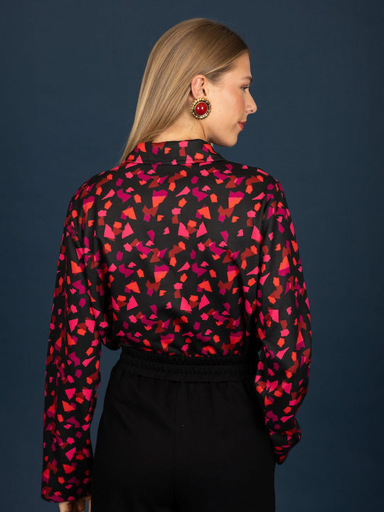 Long Sleeve Women's Shirt Black 132-71558-Black (22A)
