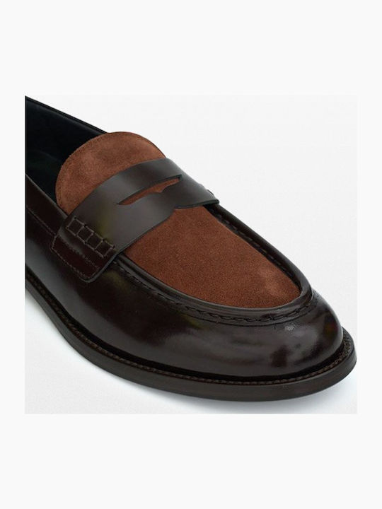 Leather Men's Loafers in Brown