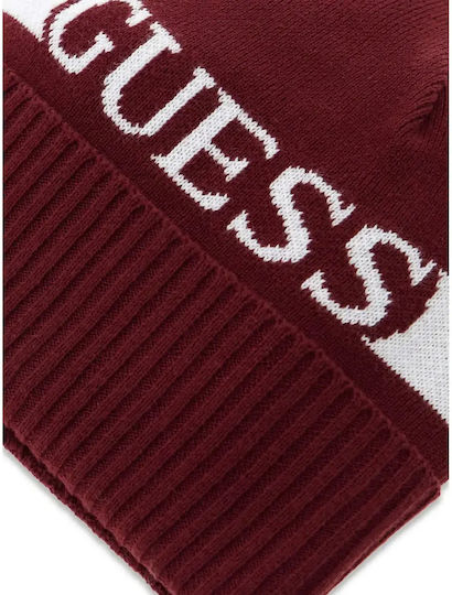 Unisex Knitted Headband in Burgundy