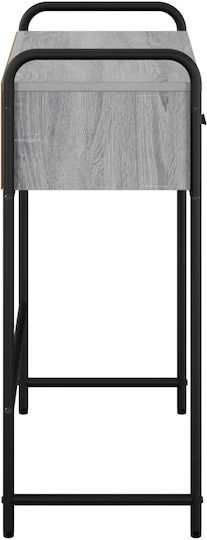 Konsolentisch aus Holz und Metall Grau L90 x B33 x H80,5 cm