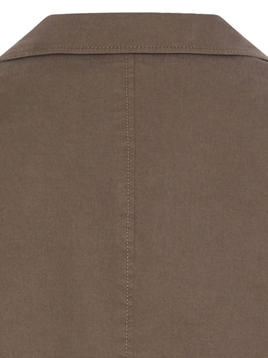 Herrenjacke mit regulärer Passform in Oliv