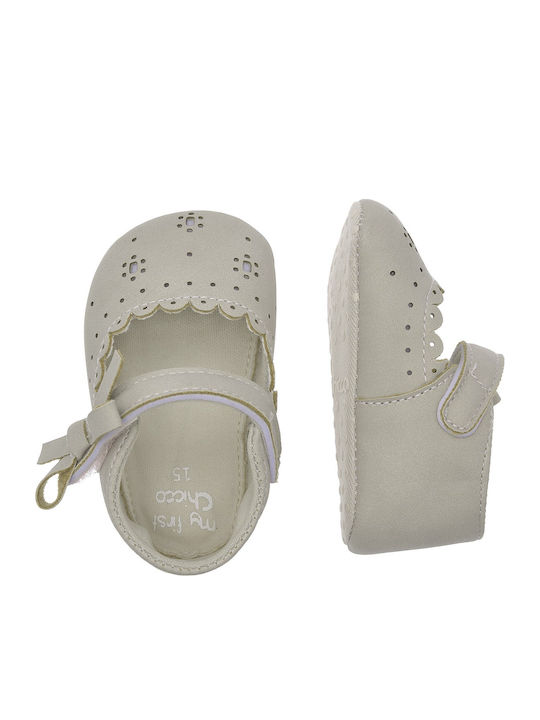 Chicco Beige Baby Soft-Sole Ballet Flats