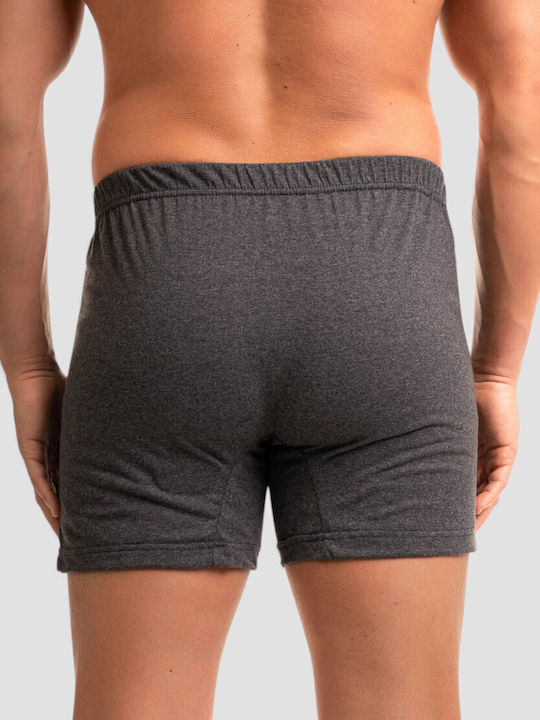 Men's Boxer in Anthracite with Prints