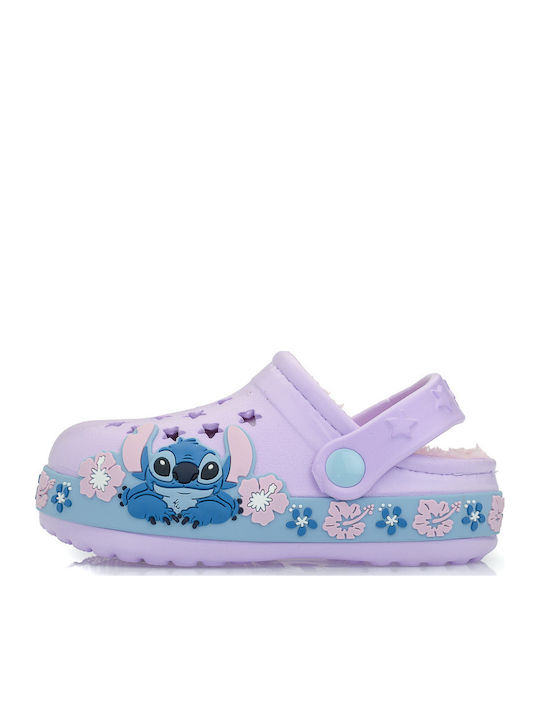 Stitch Ανατομικές Παντόφλες Λιλά