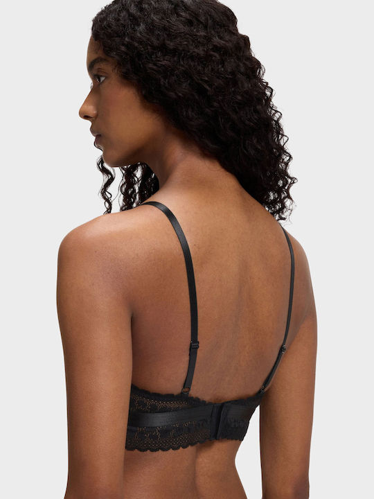 Hugo Triangle Bra Lace Trims Savana Triangle P Black Εσώρουχα Female Black 50570655-001
