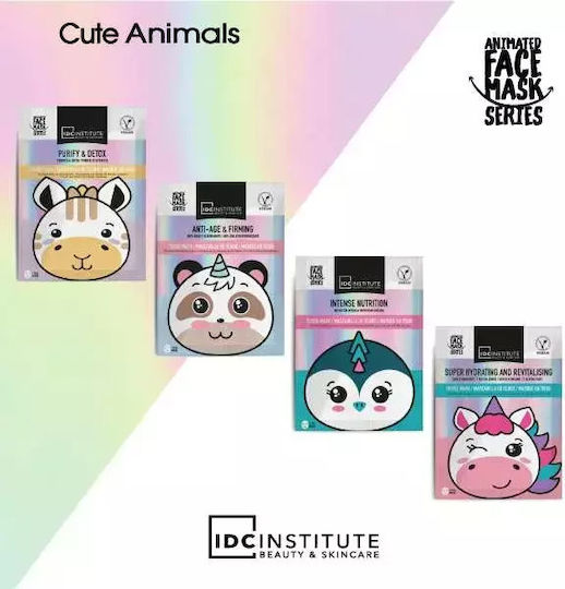 IDC Institute Vegan Süße Tiere Animierte Panda Stoffmaske 25gr