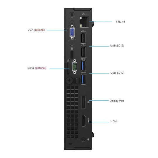 Dell Optiplex 3050 Micro Refurbished Grade A (Core i5-7500T/4GB/128GB SSD/No OS)