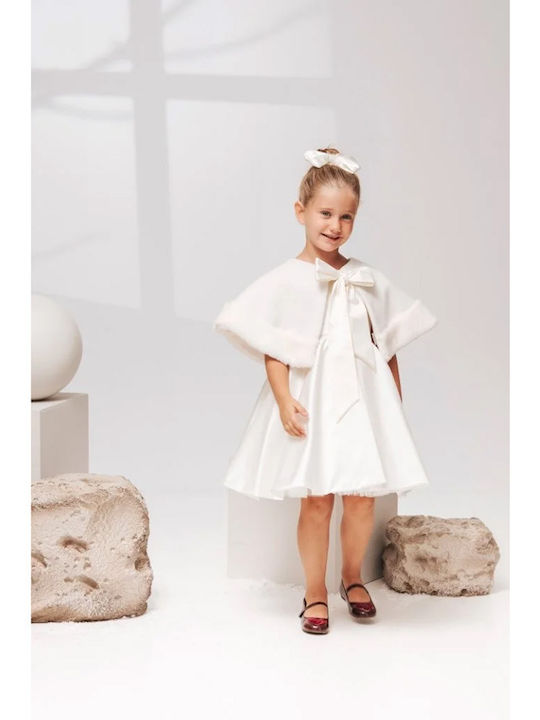 Baby Bloom Haină Albă de Exterior pentru Botez