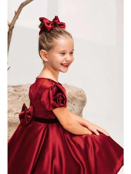 Baby Bloom Κόκκινο Φόρεμα Βάπτισης