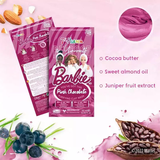 7th Heaven 7th Heaven Barbie Pink Chocolate Face & Eye Mask 10ml