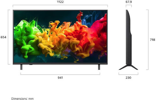 Smart TV 50" 4K UHD QNED NanoCell QNED8MB6C HDR (2026) 50QNED8MB6C