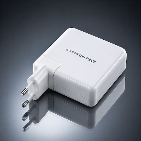 Qoltec Încărcător Universal pentru laptop USB-C de 96 W pentru Apple / Universal și cu set de mufe