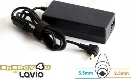 Адаптер За Лаптоп Energy4u Energy4u Pa17 20v/3.25a 5.5x2.5mm 65w Захранващ Адаптер За Ноутбук Лаптоп Fujitsu-siemens