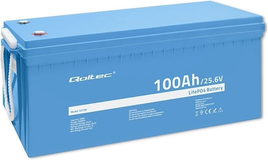 Qoltec Батерия UPS с Капацитет 100Ах и Напрежение 25.6V 53708 1бр