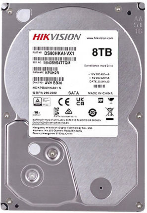 Hikvision 8TB Hard Disk Intern 3.5" SATA III 5400rpm pentru Recorder DS80HKAI-VX1