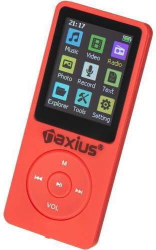 Naxius MP-10 MP4-Spieler (64GB) mit Bildschirm TFT 1.8" Rot Rot