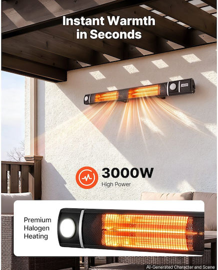 Vevor Încălzitor Electric cu Infraroșu cu Putere de 3 kW
