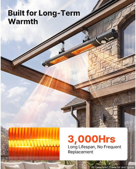 Vevor Încălzitor Electric cu Infraroșu cu Putere de 3 kW