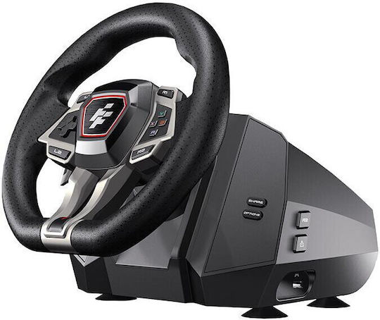 FlashFire Imola F107 Volan pentru jocuri cu schimbător de viteze și pedale pentru PC / PS4 / PS5 / Xbox Series X/S cu 900° de rotație