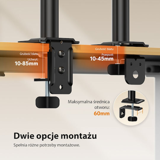 SENSE7 Tisch-Monitorhalterung Bis 32" (115202)