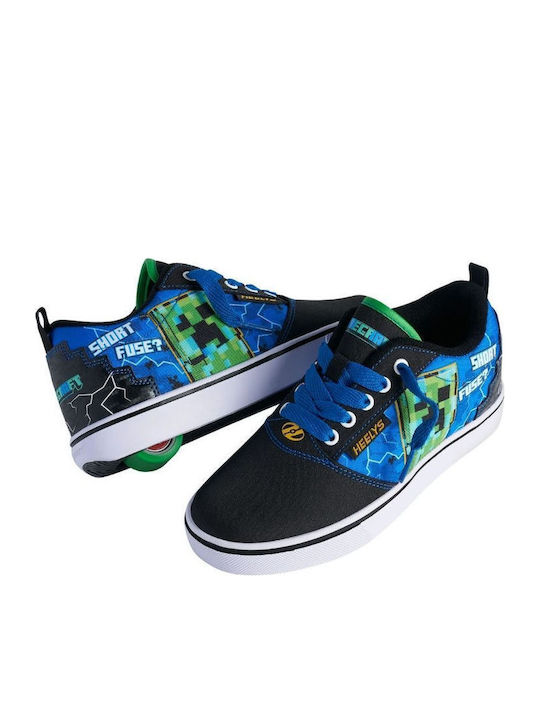Kinder-Sneaker mit Rollen Schwarz