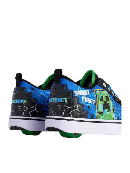 Kinder-Sneaker mit Rollen Schwarz