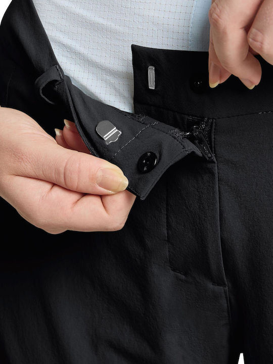 Jack Wolfskin Pantaloni Lungi de Drumeție pentru Femei Negri