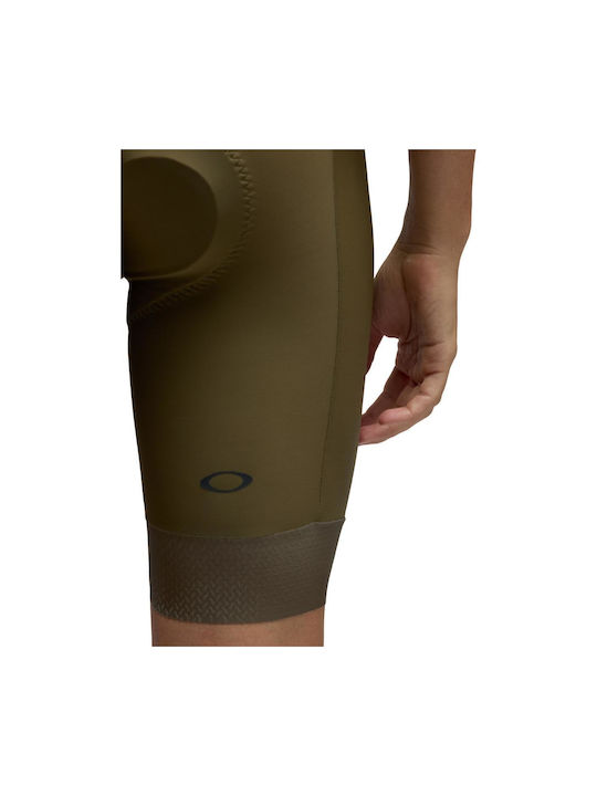 Oakley Colanți de Ciclism pentru Bărbați cu Bretele Kaki