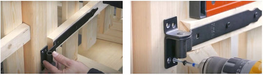 Domax Gate Hinge Zb 250 250x45x90x3.0 Black