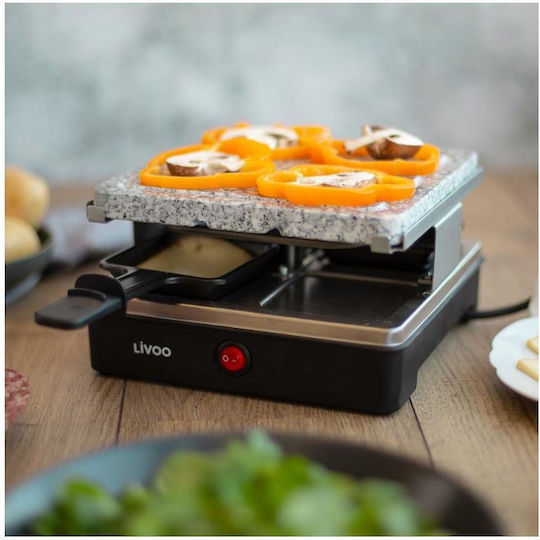 Livoo Tabletop Electric Raclette Grill 600W 19.5x19.5 cm